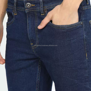Pantalons en jean pour hommes de style urbain, fabricant OEM, marque privée, vente en gros, pantalons en jean à la mode avec technique de lavage pour l'hiver - Product Image 4