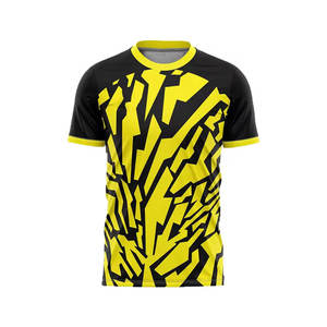 T-shirts de sport 100% polyester, coupe ajustée, manches courtes, vente en ligne, t-shirts pour hommes - Product Image 1