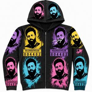 Sudadera con Capucha y Cremallera para Hombre SEAMREWEAR, Diseño Urbano con Estampado Completo, Corte Regular, Tejido de Poliéster, Ropa de Otoño - Product Image 1