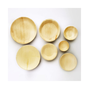 Assiettes en feuilles de palmier Areca de haute qualité avec des assiettes de service jetables pour restaurants, hôtels, cafétérias et événements en plein air - Product Image 5
