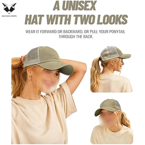 Casquettes de baseball durables, vintage, lavées, 100% haute qualité, confortables, respirantes, imperméables, en maille, pour adultes, protection UV - Product Image 5