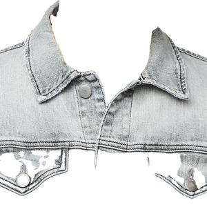 Veste en jean personnalisée de haute qualité pour hommes, vente en gros, style hip-hop imperméable et respirant pour l'hiver, avec design de lettres sur le devant, vintage - Product Image 2