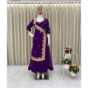 Hermoso vestido de noche de trabajo de papel de aluminio para fiestas Vestido elegante para mujer - Product Image 1