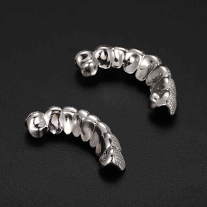 Grillz Diamantés Tendance pour Dents, Bijoux Hip Hop Personnalisés de Luxe avec Brillance Premium pour Hommes et Femmes - Product Image 3