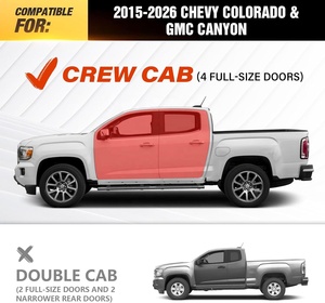 Estribos Laterales para 4Runner 2015-2026, <span class=keywords><strong>RAM</strong></span> 1500, Chevy Colorado/GMC Canyon Crew Cab (4 Puertas), Diseño de Dos Escalones - Product Image 2
