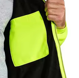 เสื้อแจ็คเก็ตทำงานแบบยูนิเซ็กซ์ ระบายอากาศได้ดี สะท้อนแสงมองเห็นได้ชัดเจน ไร้รอยต่อ พิมพ์ลายด้วยความร้อน โพลีเอสเตอร์ แขนยาว เพื่อความปลอดภัย - Product Image 4