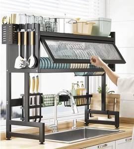OEM/ODM Vietnam Adjustable Over Sink Dish <b>Drying</b> <b>Rack</b> Extendable Steel Kitchen Storage Organizer Shelf - Product Image 1