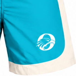 Mens Cyan Nylon Quarter Zip <b>Hoodie</b> Shorts Set Two Tone Lightweight Athletic Fitness <b>Running</b> Training Casual Sports Outfit - Product Image 6