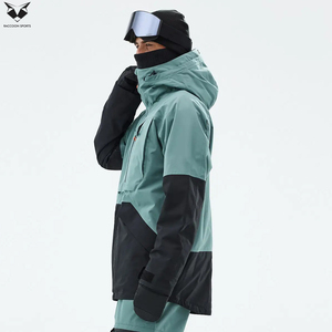 Chaqueta de Esquí Impermeable de Dos Tonos con Bloques de Color, Calidad Premium, 100% Poliéster, para Deportes de Invierno, Servicio OEM, con Cremallera y Aislamiento - Product Image 4