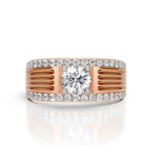 Anillo de compromiso de moissanita para hombre, plata de ley 925, anillo llamativo con incrustaciones, estilo hip hop, anillo de boda de lujo, regalo para esposo - Product Image 4