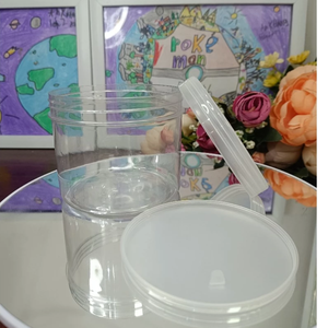 Wide Mouth Jar Scrub Skincare Cream Body Butter PET Jars Cosmetic <b>Packaging</b> pet <b>Plastic</b> Cosmetic Container With Lids - Product Image 4