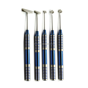 Kit de Cepillado Suave para Implantes Dentales Profesionales, Juego de Instrumentos Quirúrgicos Linguales de Acero Inoxidable, 5 Piezas - Product Image 1