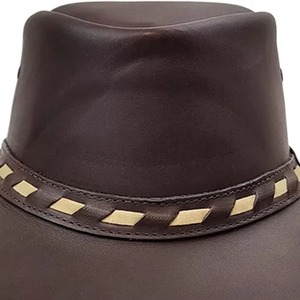 Sombreros de Vaquero de Cuero al por Mayor, Hechos a Medida, Nuevo Diseño Personalizado, Unisex, Transpirables, Premium, Ecológicos para Exteriores - Product Image 4