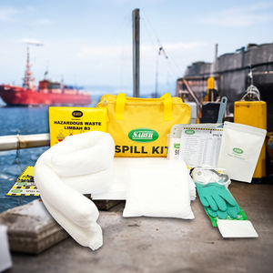 Kit de Respuesta a Derrames de Petróleo de 30 Litros, Impermeable, Absorbente de Hidrocarburos, con Almohadillas, Calcetines y Equipo de Protección Personal (EPP) para Contención de Derrames Marinos - Product Image 2