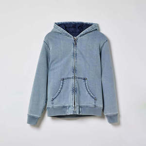 Sweat à capuche unisexe oversize en molleton 100% coton, zippé, épais, vintage, délavé à l'acide et effet soleil - Product Image 6