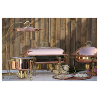Chauffe-Plats Professionnel en Acier Inoxydable 304, Chauffage à la Vapeur, Capacité 9L, Grilles Réglables, Maintien au Chaud des Aliments, Idéal pour la Restauration, Hôtels et Restaurants, Durable et Moderne