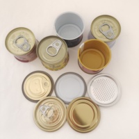 Boîtes à thé rondes en métal vides, qualité alimentaire, simples et hermétiques, pour l'emballage alimentaire
