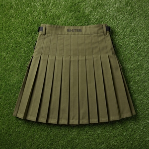 Kilt unisexe vert olive à carreaux, style utilitaire, avec poches cargo, sangle réglable, vêtement de travail, streetwear, design de kilt personnalisé - Product Image 6