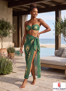 Pareo Hawaiano Polinesio Personalizado de Moda, Envoltura de Playa Ligera, Ropa Tropical para Resort, Fabricante OEM ODM Exportador - Product Image 5