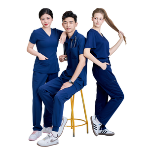 Combinaison de travail en toile de coton/PE/Spandex de qualité supérieure, confortable et pratique, pour salon de beauté, dernier design, hôpital - Fabricants FMF - Product Image 2