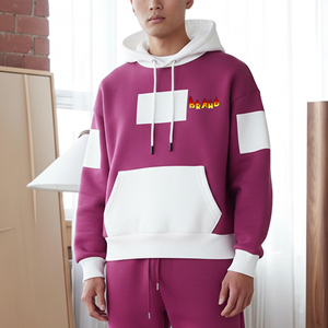 Vente en gros de sweats à capuche pour hommes, vêtements décontractés, avec logo personnalisé brodé et imprimé en relief, en molleton 100% coton, délavé et teint uni - Product Image 4