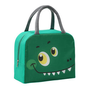 Portable <b>Insulated</b> <b>Lunch</b> Bag with Cute Bear Character Thermal Cooler Tote for School Kids and Office Daily Use - Product Image 2