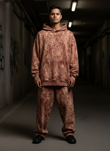 Sudadera con Capucha Personalizada de Algodón 100% Pesado, Unisex, Oversize, con Lavado Ácido, Estilo Vintage, Efecto Desgastado y Decolorado por el Sol, para Streetwear - Product Image 4