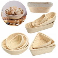 Panier à pain rond en rotin écologique, résistant au four, pour la levée du levain, idéal pour la boulangerie et la pâtisserie