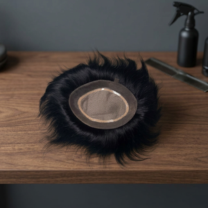 วิกผมปลอม Taz hair BD สำหรับผู้ชายชาวอินเดียเรดมี่คนอินเดียวิกผม toupee มีการปิดฐานผ้าไหม38มม. และความหนาแน่น150% - Product Image 4