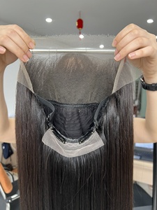 Perruques Raides de Couleur Noire HD Dentelle de Cheveux Humains Vietnamiens Longue Durée Vendeur - Product Image 5