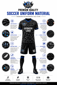 Conjunto de Camiseta y Pantalones Cortos de Fútbol para Hombre, Diseño de Camuflaje Digital Negro, Absorbe la Humedad, Ajuste Atlético, Estampado Sublimado con Patrón Geométrico - Product Image 4