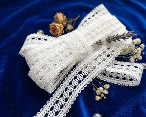 Premium White Polyester <b>Lace</b> Trim – Delicate Floral Motif Decorative Border for Apparel and Home Textiles - Product Image 5