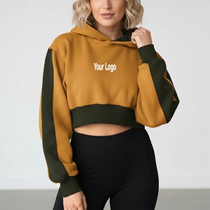 Sudadera con Capucha Extra Grande de Manga Larga para Mujer, Personalizada con Logotipo Bordado, de Invierno, de Alta Calidad, Ecológica, Resistente al Viento, de Forro Polar y Algodón - Product Image 1