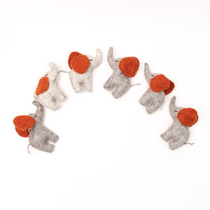 Wool Felt <b>Elephant</b> <b>Ornament</b> Handmade Safari Animal Toy Hanging Decor Felt <b>Elephant</b> Toy Kids Gift Wholesale Bulk - Product Image 4