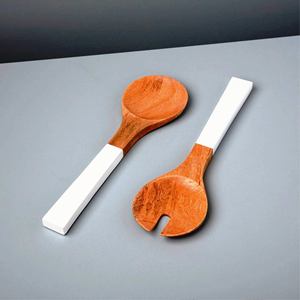 Nuevo Juego de Utensilios para Servir Ensaladas, Ecológico, Apto para Lavavajillas, Utensilios para Ensaladas para el Hogar y la Cocina, Hecho en India - Product Image 1