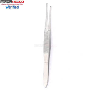 Pinzas para Tejidos IRIS, 4 Unidades, Rectas, 1x2 Dientes Serrados, Instrumento Quirúrgico Manual Económico, Manipulación Precisa de Tejidos, Uso Médico Clínico - Product Image 5