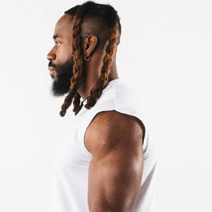 High Quality Top Selling Men's Knitted Plus Size Custom Drop Armhole Gym <b>Vest</b> Tank Top Quick Dry Breathable <b>Stringer</b> <b>Vest</b> - Product Image 2