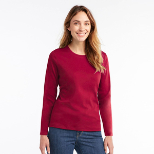 T-shirt à manches longues pour femmes, structure tricotée respirante, forme flexible, haut élégant pour tous les jours, pour le fitness, les voyages et les activités de plein air - Product Image 5