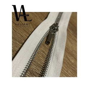 Cremallera de metal personalizada con dientes de metal brillante, cierre deslizante de metal, oro rosa, #3 #5 #7 #8 #10 - Product Image 1