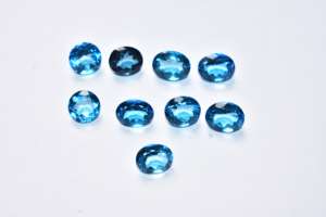 Topacio Azul de Londres de Calidad Premium, Cabujón Calibrado para Joyería - Product Image 5