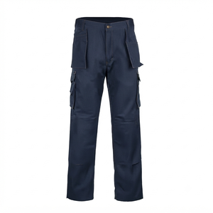 Custom Men's Outdoor <b>Cargo</b> <b>Work</b> <b>Pants</b> 100% Cotton Canvas Breathable Straight Flat Front Button Fly Mid Waist Lightweight - Product Image 5