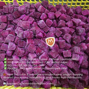 Fruta del Dragón Roja Congelada IQF Premium de Vietnam, Variedad Roja, Proveedor OEM/Marca Privada - Product Image 2