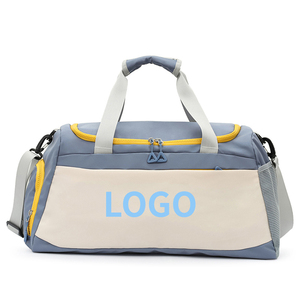 Custom Leather Duffle Bag with Printed Logo High Quality Luxury Travel Large Capacity Genuine Leather Duffle Bags for <b>Men</b> - Product Image 1