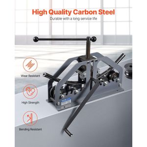 Dobladora Manual de Tubos y Tuberías de hasta 1-1/2 Pulgadas con 6 Matrices, Herramienta de Doblado de 360 Grados para Cobre y Aluminio, Máquina Dobladora de Tubos - Product Image 4