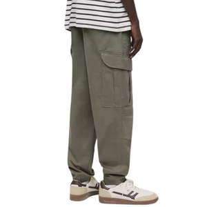 Men's <b>Cargo</b> Pleated Trousers Multi Pocket Canvas Elastic Waist Casual Outdoor Workwear Utility Streetwear Sportswear - Product Image 2