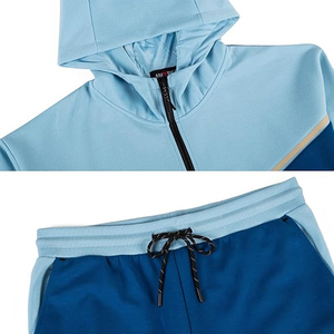 Cotton Winter Fleece Hooded Dip Dye Sweatshirts Pants Street Wear Tracksuit <b>Men</b> Custom Logo Bulk Wholesale Unisex Jogger 2 in 1 - Product Image 4
