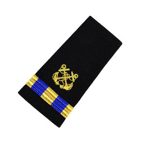 Écusson en tissu brodé personnalisé OEM, écologique, de luxe, motif ancre marine, à coudre, avec perles et attache épingle de sûreté pour vêtement - Product Image 2