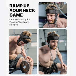 Arnés de Cabeza Personalizado para Levantamiento de Pesas, Arnés Ajustable de Nailon y Acero para Cabeza y Cuello, para Entrenamiento de Fuerza Muscular - Product Image 2