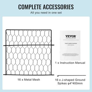 Confezione da 4 Reti Protettive per Piante 13,4 x 13,4 cm, Rete da Giardino per Piante, Fiori, Ortaggi e Animali da Esterno - Product Image 5