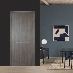 Modern Minimalist Prehang Interior Doors for Toilet Warehouse WPC Wooden Flush Veneer <b>Paint</b> Finished Composite Waterproof - Product Image 3